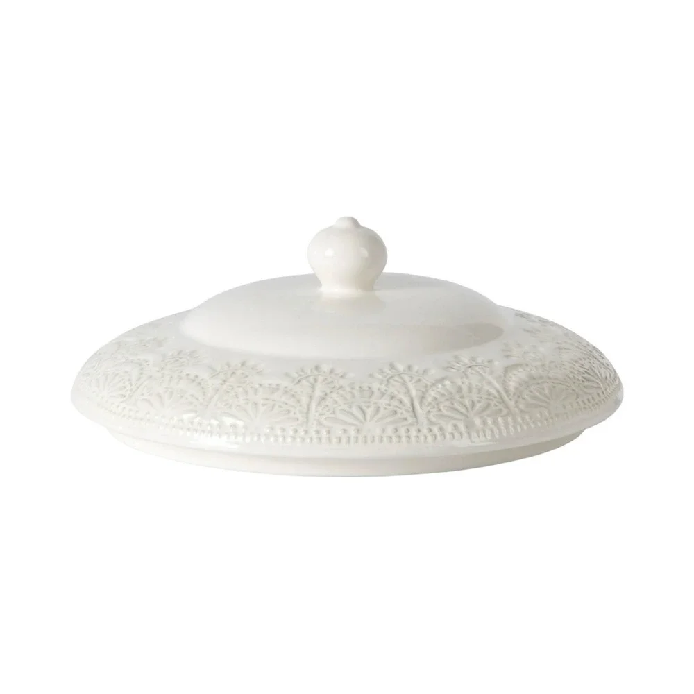 Pioneer‎ Woman Vintage Lace Stoneware Tureen Linen 11